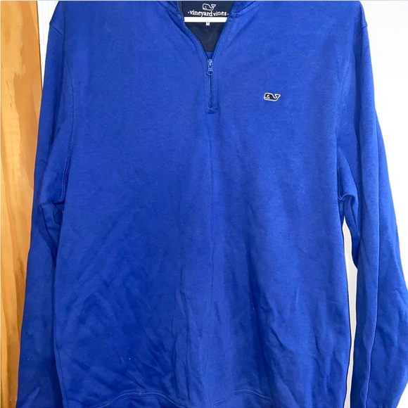 Vineyard Vines Blue Quarter-Zip Sweatshirt - Picture 3 of 4